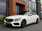 Mercedes-Benz C-klasse 180 AMG AUT.|LED|Panodak|Leer|360 cam, Automaat, 65 €/maand, Lichtsensor, Wit