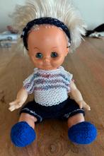 Antieke oude pop babypop met gebreide kleertjes, Verzamelen, Poppen, Ophalen of Verzenden, Gebruikt, Babypop