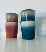Stijlvolle set van 4 handgemaakte Scandinavische mokken, Nieuw, Ophalen of Verzenden, Effen, Kop(pen) en/of Schotel(s)