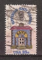 USA, Spaar/Leen Bank, 150 jaar, 1981., Postzegels en Munten, Verzenden, Gestempeld, Noord-Amerika