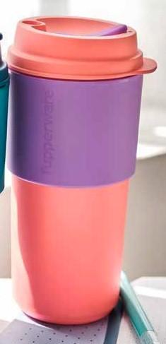 Tupperware Coffee On the Go Perzik 490ml nieuw, Huis en Inrichting, Keuken | Tupperware, Nieuw, Beker of Kan, Ophalen of Verzenden