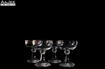 4 Rosenthal – Coupe – Maria – Classic Rose – Kristal beschikbaar voor biedingen