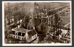 Oude Ansicht Pieterburen Luchtfoto van de Ned. Herv. Kerk Gr, Ophalen of Verzenden, 1940 tot 1960, Ongelopen, Groningen