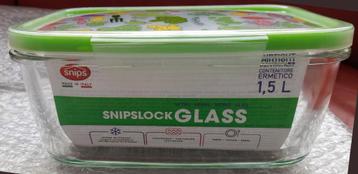 Snip Snipslock Glas container bewaardoos nieuw  1,5 Liter beschikbaar voor biedingen