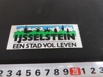 sticker IJSSELSTEIN een stad vol leven  kerk molen folie  beschikbaar voor biedingen