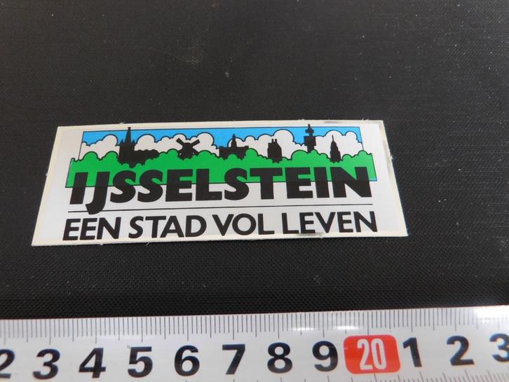 sticker IJSSELSTEIN een stad vol leven  kerk molen folie, Verzamelen, Stickers, Zo goed als nieuw, Ophalen