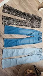 3 Costes flared broeken, spijkerbroeken entijgerprint, Blauw, Ophalen of Verzenden, Zo goed als nieuw, W27 (confectie 34) of kleiner