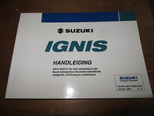 Instructieboek Suzuki Ignis 2004, zeer mooi, Auto diversen, Handleidingen en Instructieboekjes, Ophalen of Verzenden