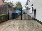 Groen ijzeren poort, Tuin en Terras, Tuinhekken en Hekwerk, Ophalen, Met poort, Gebruikt, Spijlenhekwerk