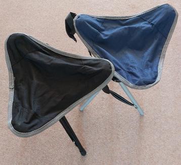 Visserskruk/vouwkruk/driepootkruk blauw en/of zwart  beschikbaar voor biedingen