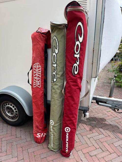 3 zeilen 4.0 4.4 5.0  voor zacht prijsje, Watersport en Boten, Windsurfen, Gebruikt, Zeil, Minder dan 250 cm, Minder dan 5 m²