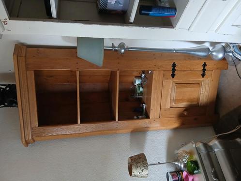Eikenhout geloogde hoek kast ,, Huis en Inrichting, Kasten | Overige, Gebruikt, Ophalen