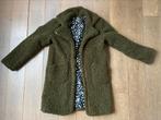 Hema groene bouclé jas maat 158/164, Meisje, Ophalen of Verzenden, Zo goed als nieuw, Hema
