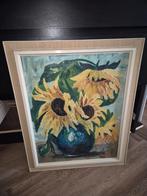 Zonnebloemen schilderij, Antiek en Kunst, Ophalen