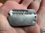 WO2 Amerikaanse dog tag nurse zuster T-42 43 luitenant, Verzamelen, Verzenden, Nederland