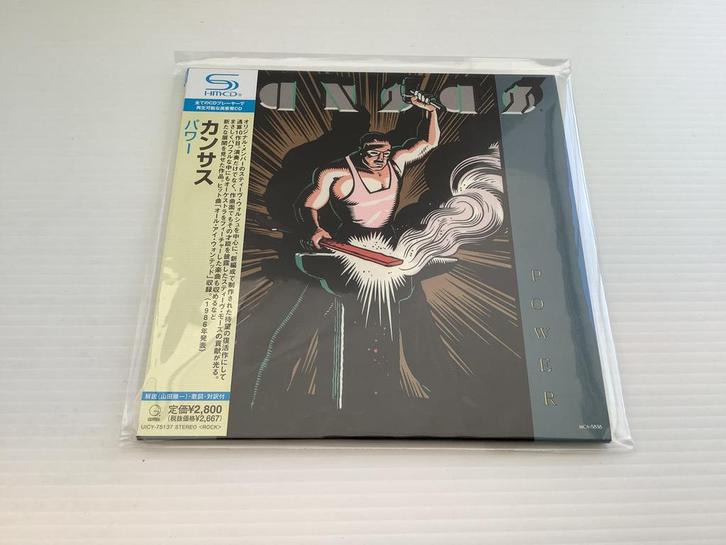 Kansas ‎– Power   SHM-CD, Paper Sleeve prog rock    JAPAN, Verzamelen, Muziek, Artiesten en Beroemdheden, Zo goed als nieuw, Cd of Plaat