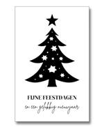 Mini kaartje | fijne feestdagen en een gelukkig nieuwjaar, Ophalen of Verzenden, Nieuw