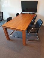Massief houten tafel, circa 200x93,5, Zo goed als nieuw, Vijf personen of meer, Rechthoekig, 50 tot 100 cm