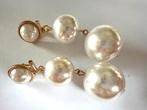 Grote Parel Oorbellen - Statement Sieraden, Overige materialen, Hangers, Verzenden, Wit
