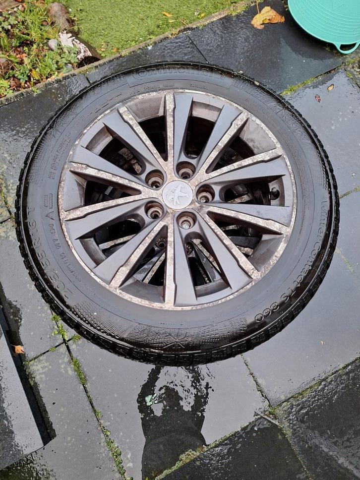 4 Winterbanden met lichtmetalen velgen 205/55 R16, Auto-onderdelen, Banden en Velgen, Banden en Velgen, Winterbanden, 16 inch