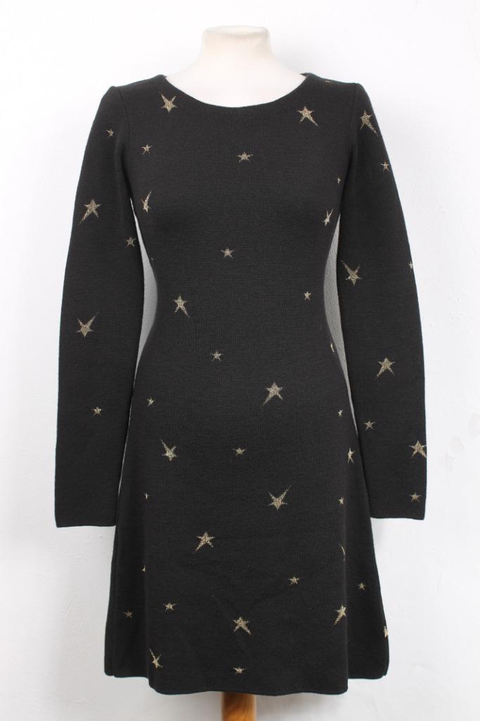 Herfst! Jurk van wol van Fabienne Chapot, Kleding | Dames, Jurken, Zo goed als nieuw, Maat 36 (S), Zwart, Boven de knie, Verzenden