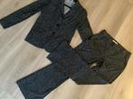 Studio Annloes travelstof pak flair broek M jasje L, Kleding | Dames, Kostuum of Pak, Studio Anneloes, Zwart, Ophalen of Verzenden