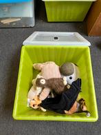 Bak met verschillende knuffels, Kinderen en Baby's, Speelgoed | Knuffels en Pluche, Ophalen of Verzenden, Zo goed als nieuw, Overige typen