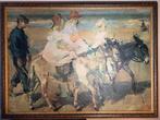 Isaac Israels (1865-1934) - De Ezelrit  - Signatuur: Ja r.o., Antiek en Kunst, Kunst | Schilderijen | Klassiek, Ophalen of Verzenden
