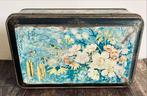 Vintage Koektrommel met Bloemen, Ophalen of Verzenden