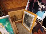 Partij schilderijen en tekeningen - 24 stuks, Ophalen