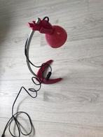 Roze Retro Tafellamp, Ophalen of Verzenden, Gebruikt, Kunststof, Minder dan 50 cm