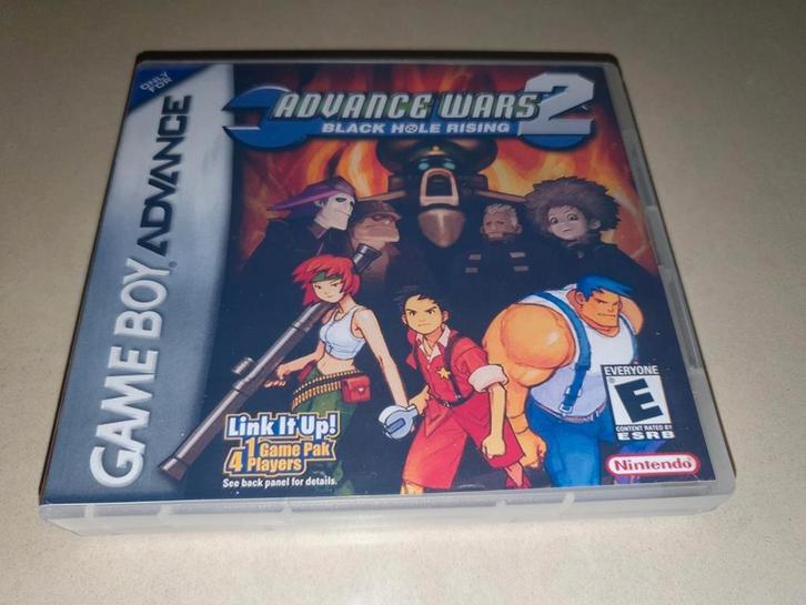 Advance Wars 2 Game Boy Advance GBA Game Case, Spelcomputers en Games, Games | Nintendo Game Boy, Zo goed als nieuw, Verzenden