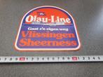 sticker OLAU - LINE  Gaat z'n eigen weg Vlissingen Sheerness, Ophalen, Zo goed als nieuw