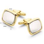 14 Karaat Gouden Manchetknopen / Cufflinks Parelmoer, Onbekend, Nieuw, Ophalen of Verzenden, Onbekend
