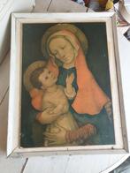 Schilderij Maria Madonna met Jezus antieke prent, Antiek en Kunst, Ophalen of Verzenden