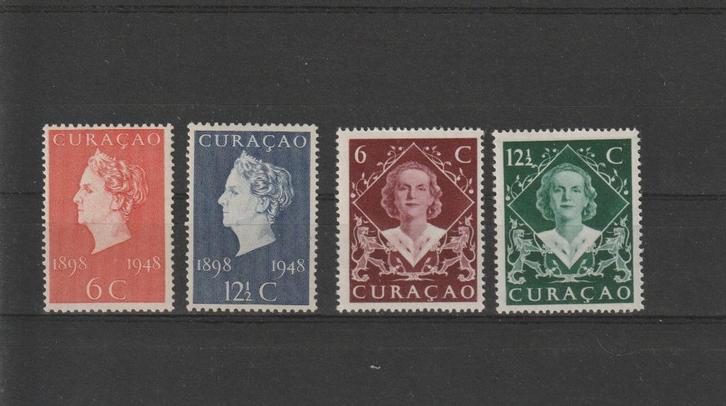 Curaçao 1948. NVPH 196 t/m 199, Ongebruikt., Postzegels en Munten, Postzegels | Nederlandse Antillen en Aruba, Postfris, Verzenden