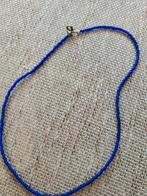 Te koop lapis lazuli ketting met 925 sloot, Ophalen of Verzenden, Zo goed als nieuw, Zilver