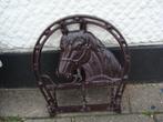 Kapstok Paardenhoofd in Hoefijzer van Gietijzer, Tuin en Terras, Tuinwanddecoratie, N.v.t., N.v.t., Nieuw, Ophalen of Verzenden