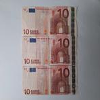 10 euro biljet 2002 2x Duitse en 1 Griekse, Postzegels en Munten, Bankbiljetten | Europa | Eurobiljetten, Ophalen of Verzenden