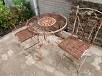 Retro tuinset prachtig blikvanger, Tuin en Terras, Overige materialen, Gebruikt, Tuinset, Eettafel