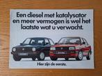 folder Volkswagen Golf Jetta diesel katalysator 4 blz okt 90, Gelezen, Volkswagen, Ophalen of Verzenden, Volkswagen