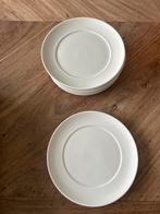 8 witte bordjes voor gebak of ontbijt, Ophalen, Zo goed als nieuw, Bord(en), Effen