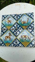 Polychrome tegels hand beschilderd, Gebruikt, Minder dan 5 m², Wandtegels, Keramiek