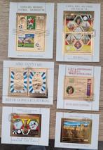 6 st Gouden Postzegels Guinea Ecuatorial, Verzenden, Overige landen, Gestempeld