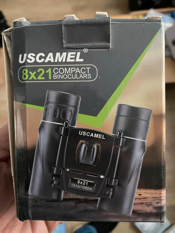 Uscamel 8x21 Verrekijker - Compact en Krachtig nieuw, Audio, Tv en Foto, Optische apparatuur | Verrekijkers, Nieuw, Dakkant (recht)