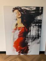 Marita Zacharias afbeelding vrouw op canvas, Huis en Inrichting, Woonaccessoires | Schilderijen, Tekeningen en Foto's, Ophalen