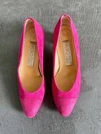 i522 Mauro Teci maat 39 suede-leren pumps schoenen hak roze, Mauro Teci, Zwart, Ophalen of Verzenden, Zo goed als nieuw