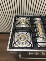 Luxe Boretti Fornuis RVS 5 pits multifunctioneel 80x60 cm, Witgoed en Apparatuur, Fornuizen, 60 cm of meer, Fornello Esperta, Grill