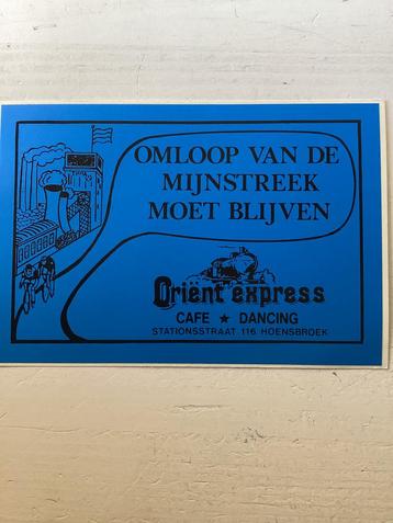 Sticker Café Dancing Oriënt Express Hoensbroek  beschikbaar voor biedingen