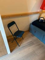 Vintage blauwe klapstoel - Kinderkamer, Huis en Inrichting, Stoelen, Ophalen, Gebruikt, Blauw, Vintage